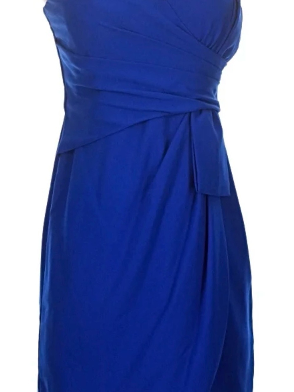 NWT minuet Strapples mini dress  Royal Blue Wrap-Detail SIZE S